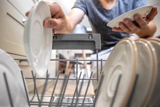 When is the best time to put dishes in the dishwasher?