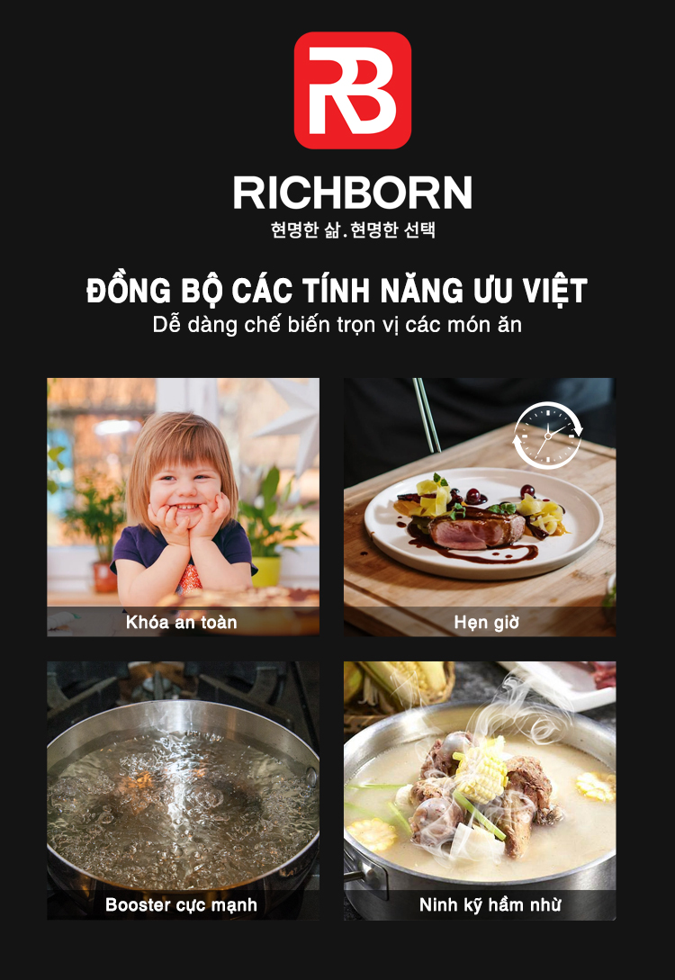 bếp từ hồng ngoại 3 vùng nấu